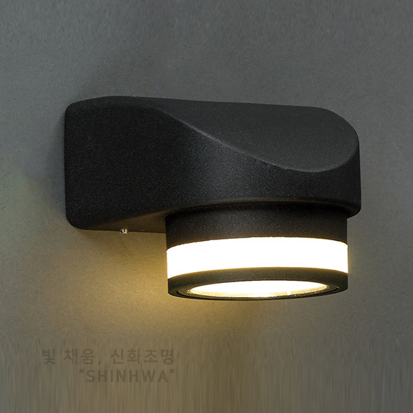 N LED 프린스 1등 외부 실외 벽등 인테리어 조명 6W (방수등)