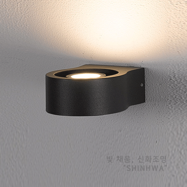 N LED 아이콘 외부 벽등 인테리어 방수 조명 COB 7W
