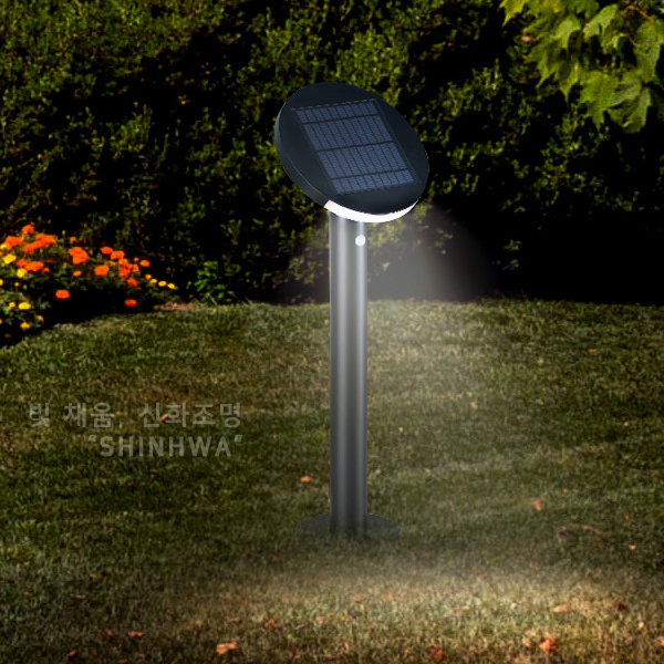 F LED 쏠라 003-07 태양열 센서 잔디등 3W
