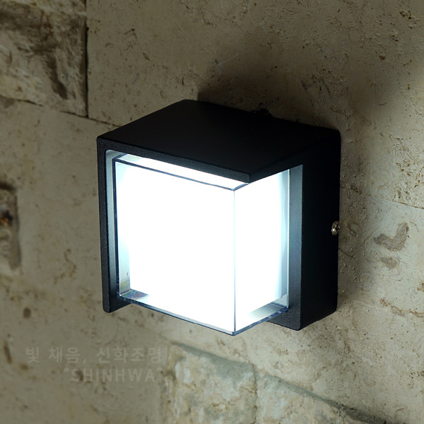 LED 오클 사각 외부 벽등 벽조명 인테리어 조명 5W