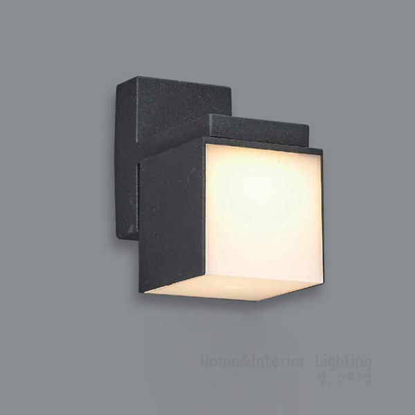 LED 큐브 1등 외부 방수 사각 벽등 인테리어 조명 6W [B형]