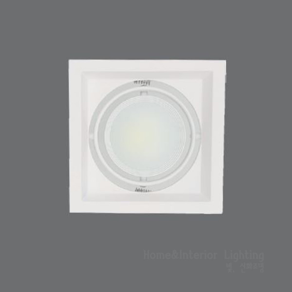 LED 4703 다운라이트 사각 매입 조명 12W[2color / 타공 Ø125]
