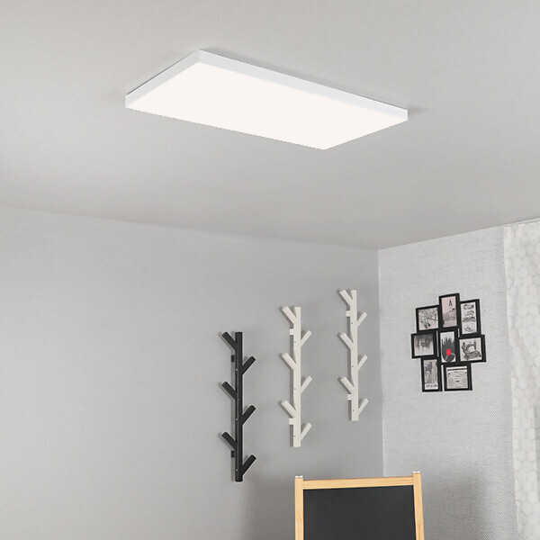 LED 클라우드 쓰리 미니 거실 방등 인테리어 조명 60W [KS] 무광 700x400 - 주백색